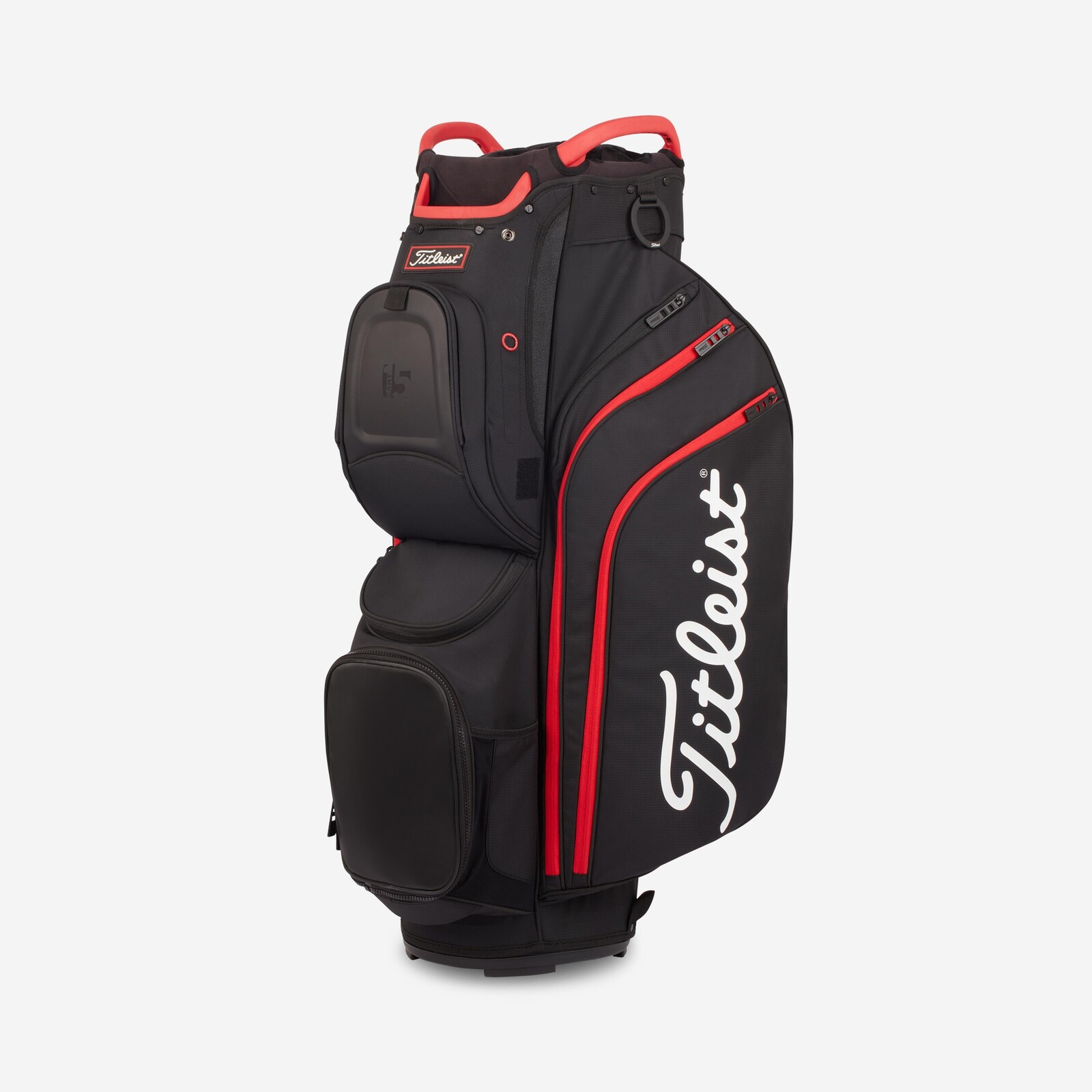 Titleist Stadry Cart 14 golfový bag na vozík čierno-červený