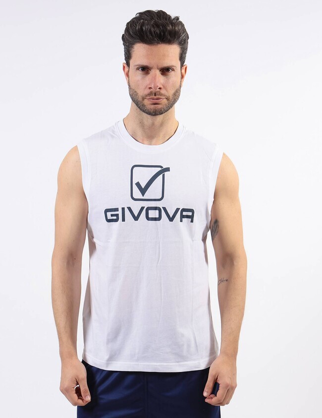 CANOTTA COTONE SPONSOR LOGO BIG šortky biela S