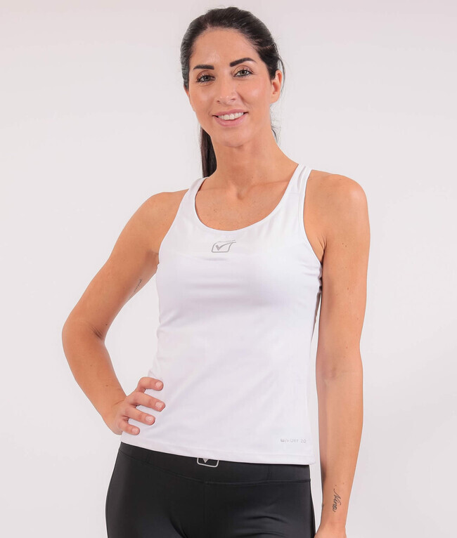 CANOTTA DONNA STAMPA športové tielko biela L