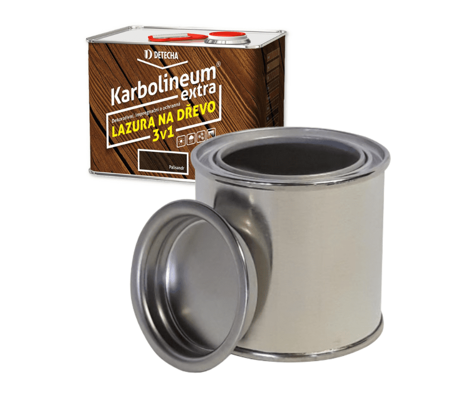 KARBOLINEUM EXTRA 3v1 - Vzorka olejovej lazúry na drevo jantár, 0,2 kg