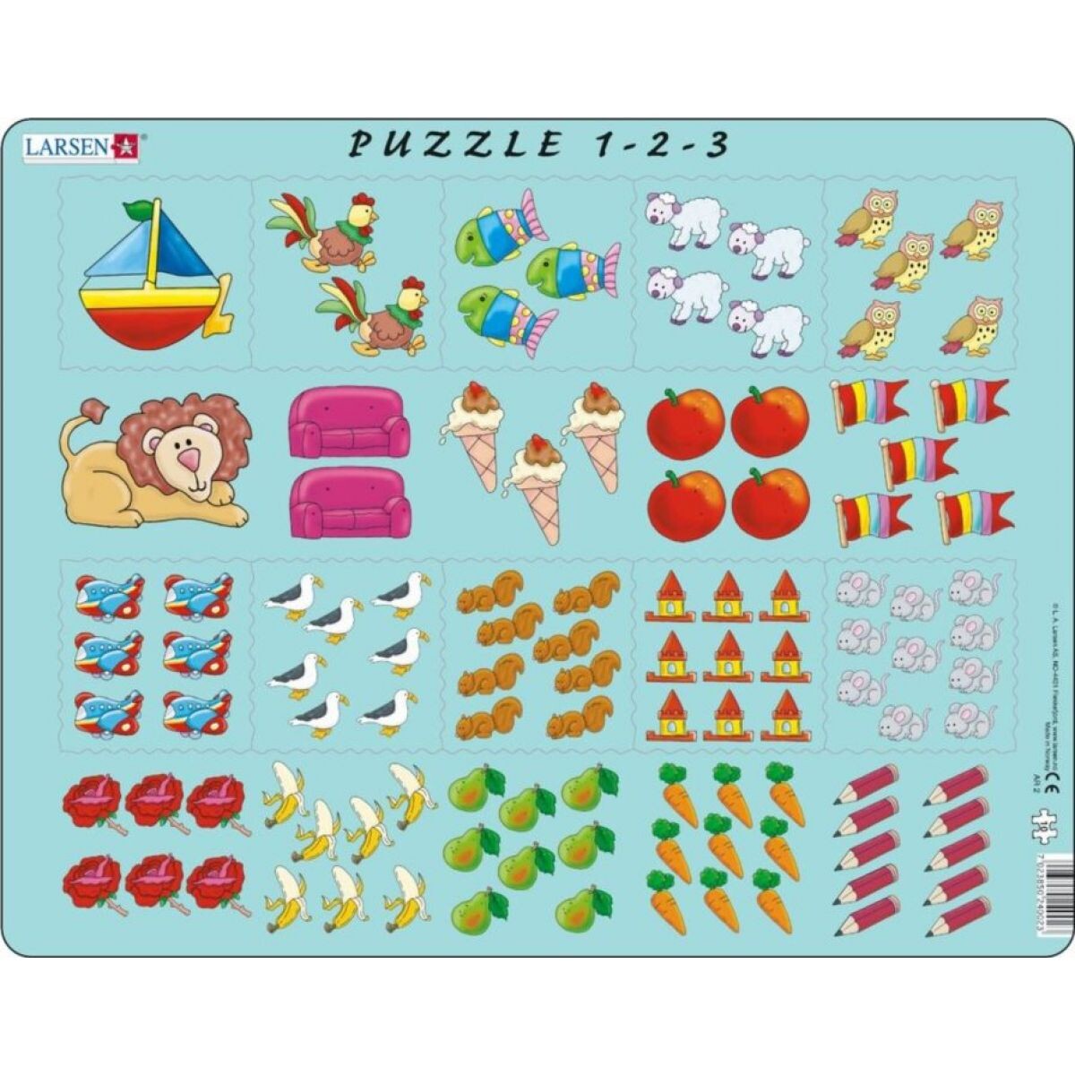 Larsen Puzzle Obrázkové počítání pro nejmenší