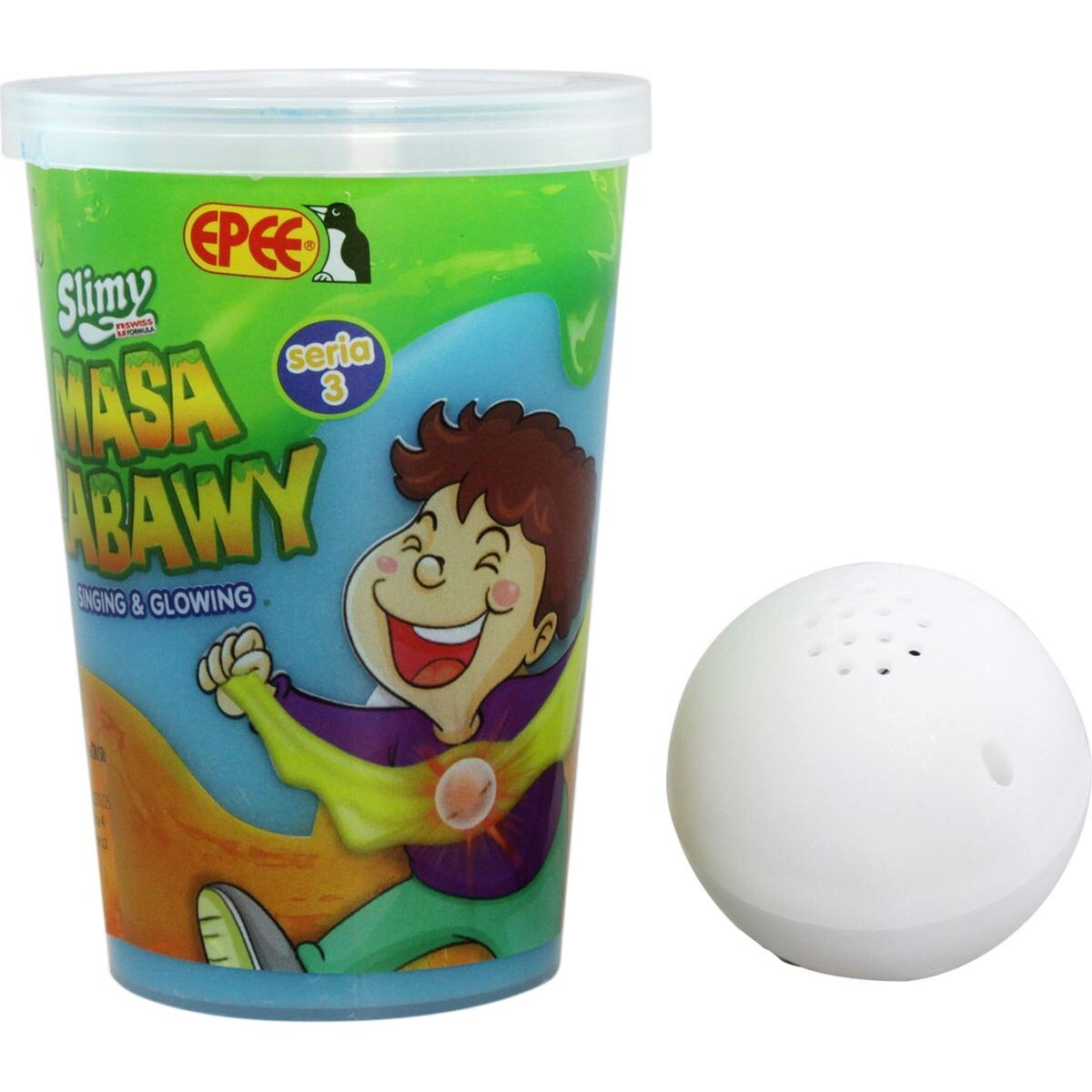 Slimy S3 sliz so svietiacou guličkou modrý