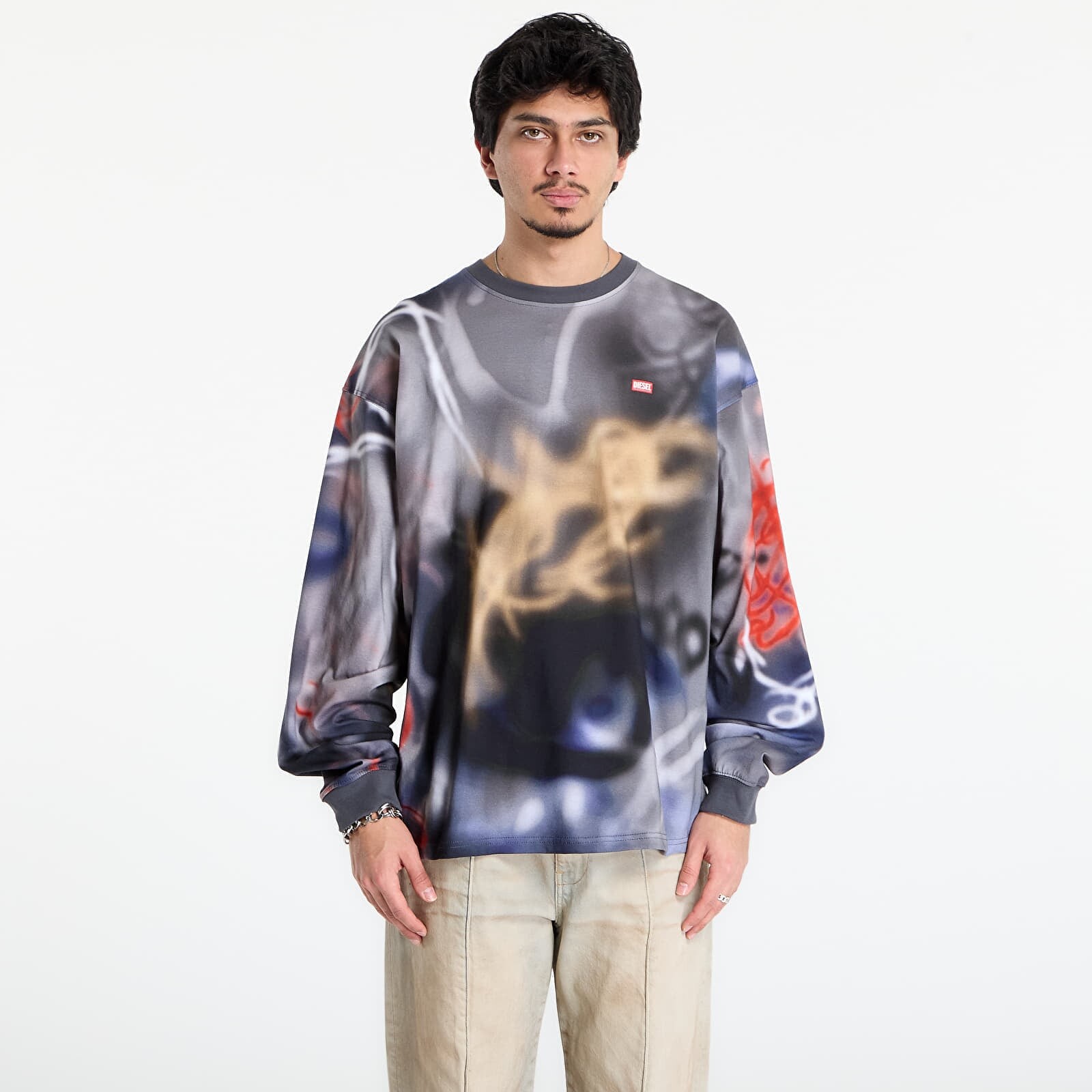 Tričko DIESEL T-Boxt-Ls-V4 T-Shirt Grey XL