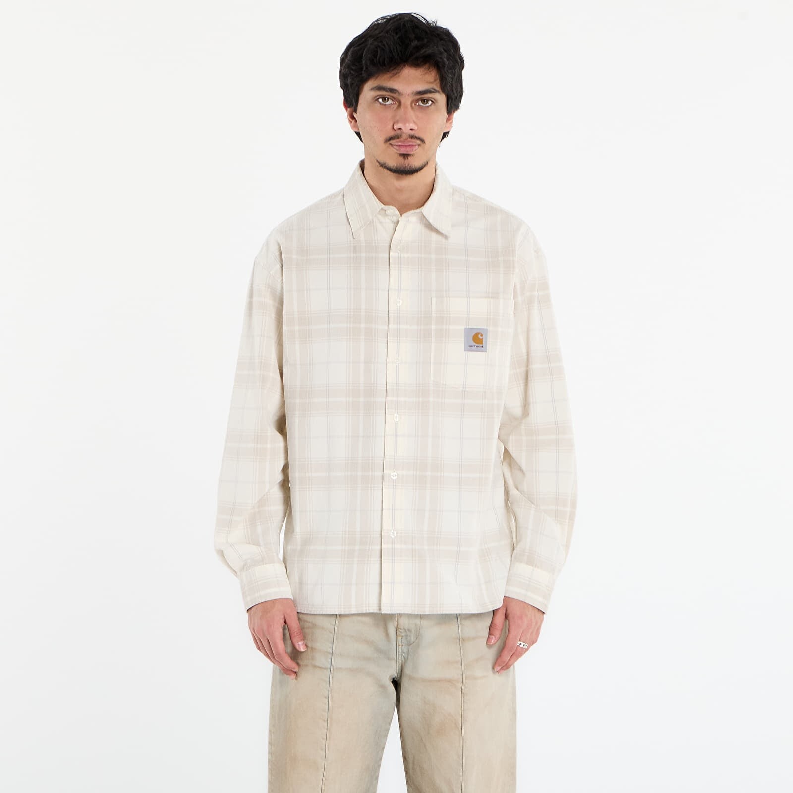 Košeľa Carhartt WIP L/S Wilber Shirt UNISEX Wilber Check/ Natural S