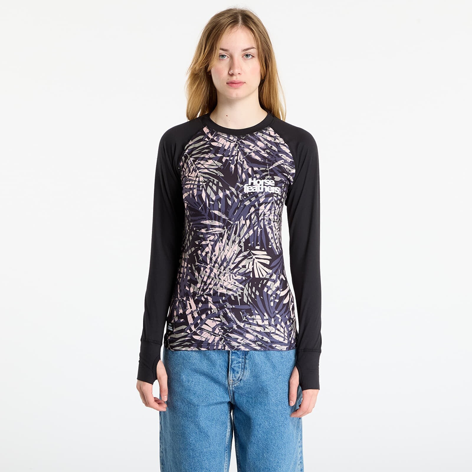 Tričko Horsefeathers Mirra Top Black Leaves M