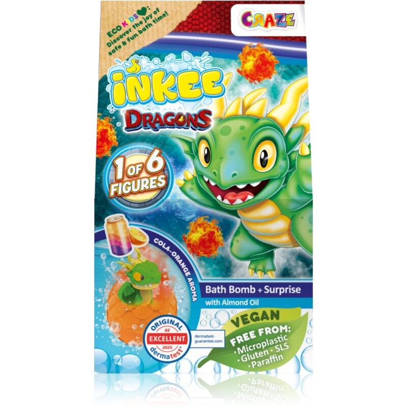 Craze INKEE Dragons bomba do kúpeľa 1 ks
