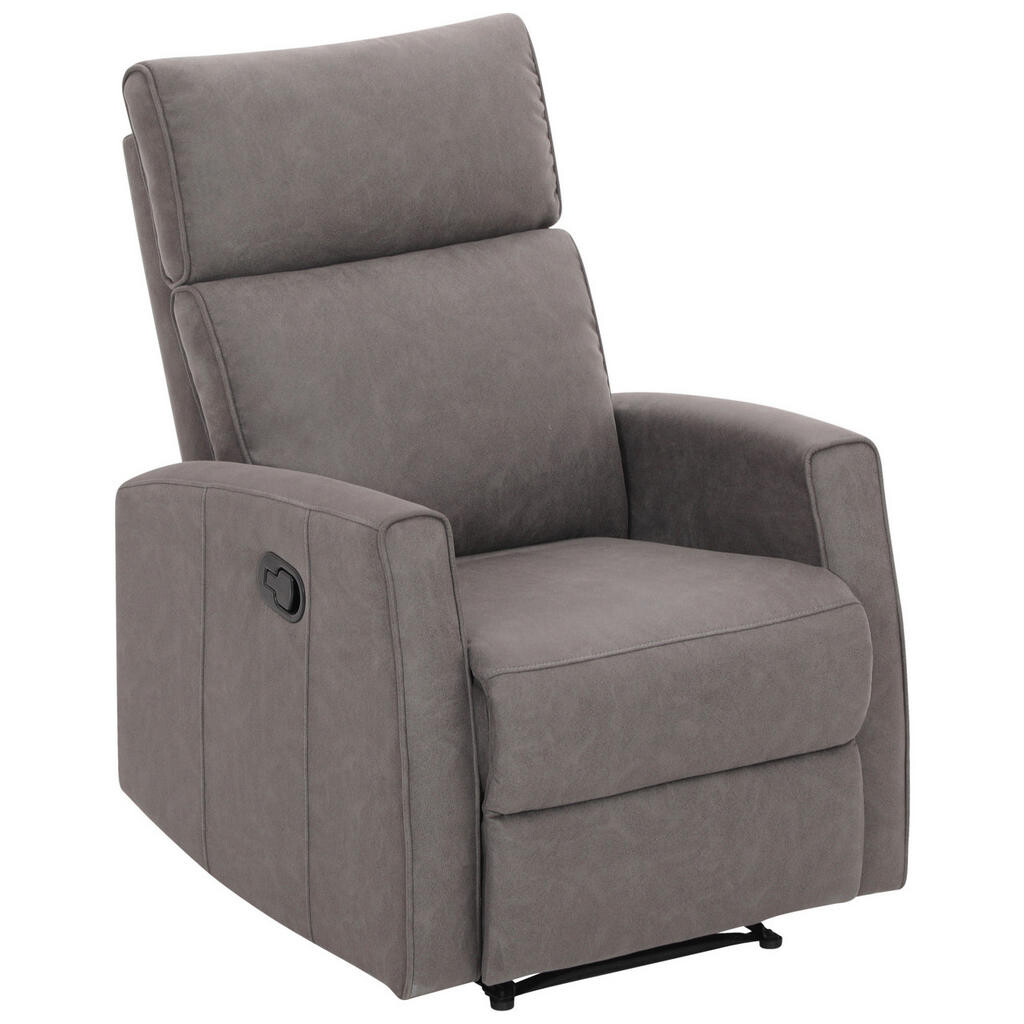 Xora RELAXAČNÉ KRESLO, kov, textil, sivá