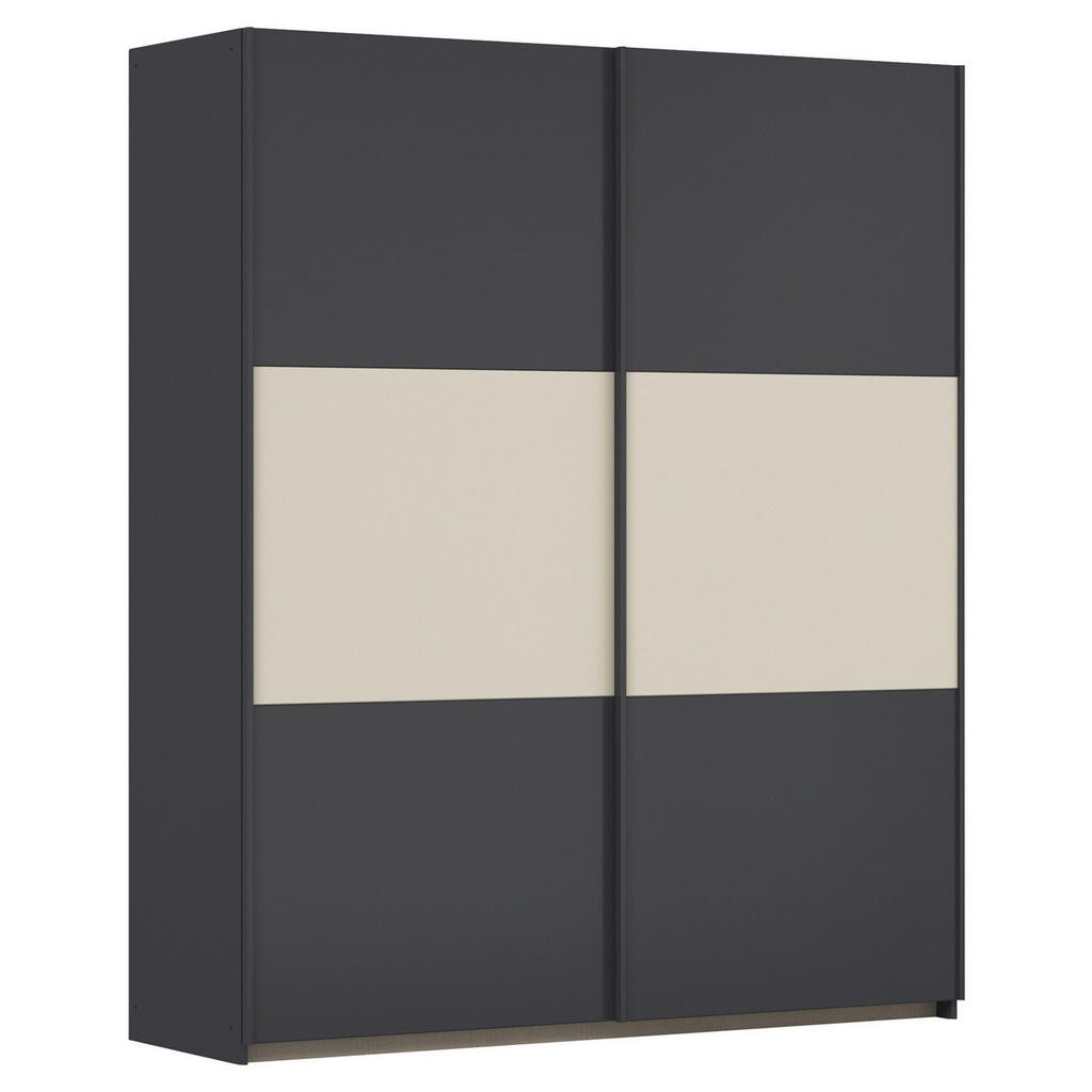 Rauch Möbel ŠAT. SKRIŇA S POSUV. DVERAMI, sivá, hliníková, šampanská, 175/210/59 cm