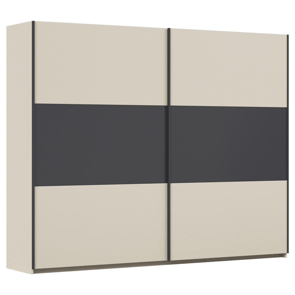 Rauch Möbel ŠAT. SKRIŇA S POSUV. DVERAMI, sivá, šampanská, 261/210/59 cm