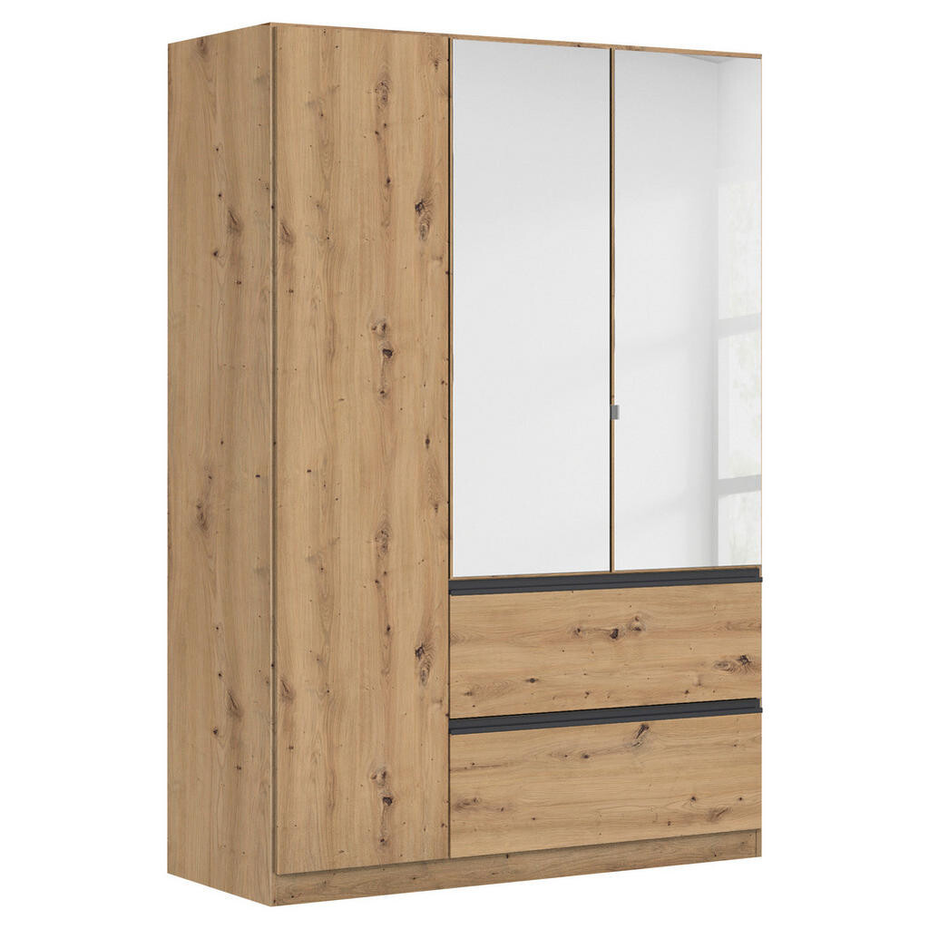 Rauch Möbel SKRIŇA S OTOČNÝMI DVERAMI, dub artisan, 136/197/54 cm