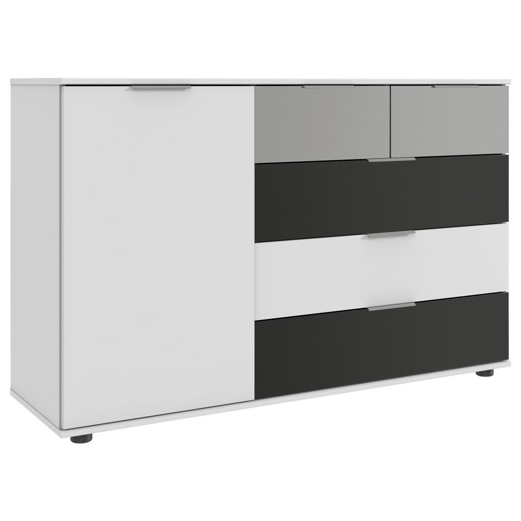 MID.YOU KOMODA, sivá, biela, svetlosivá,