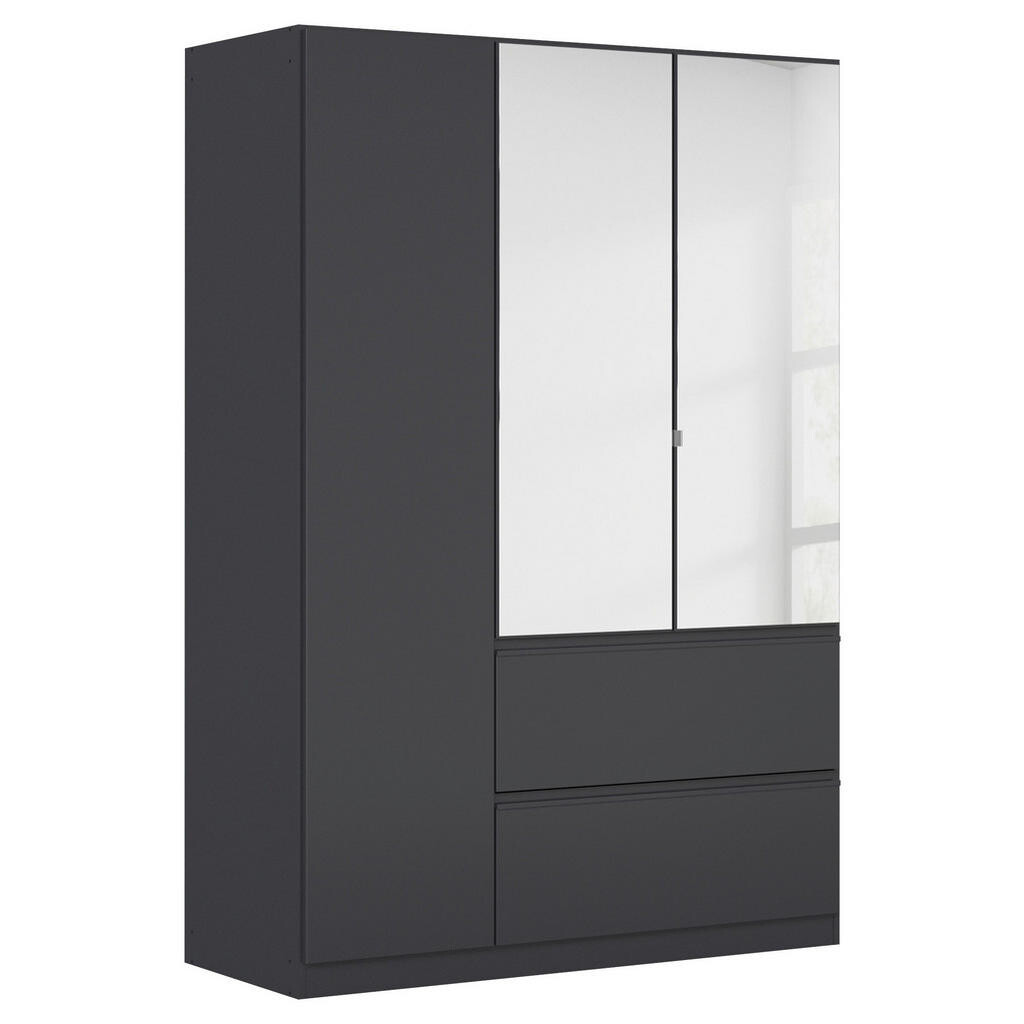 Rauch Möbel SKRIŇA S OTOČNÝMI DVERAMI, tmavosivá, 136/197/54 cm