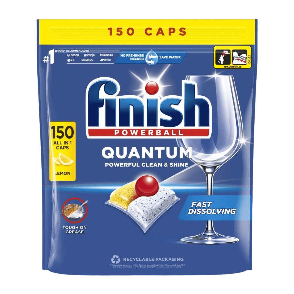 FINISH Quantum All-in-1 Lemon tablety do myčky nádobí 150 ks