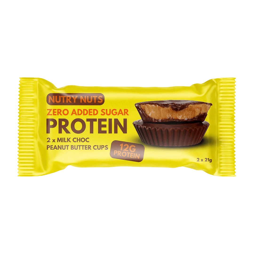 NUTRY NUTS Proteínové košíčky - mliečna čokoláda s arašidovým maslom 2 x 21 g