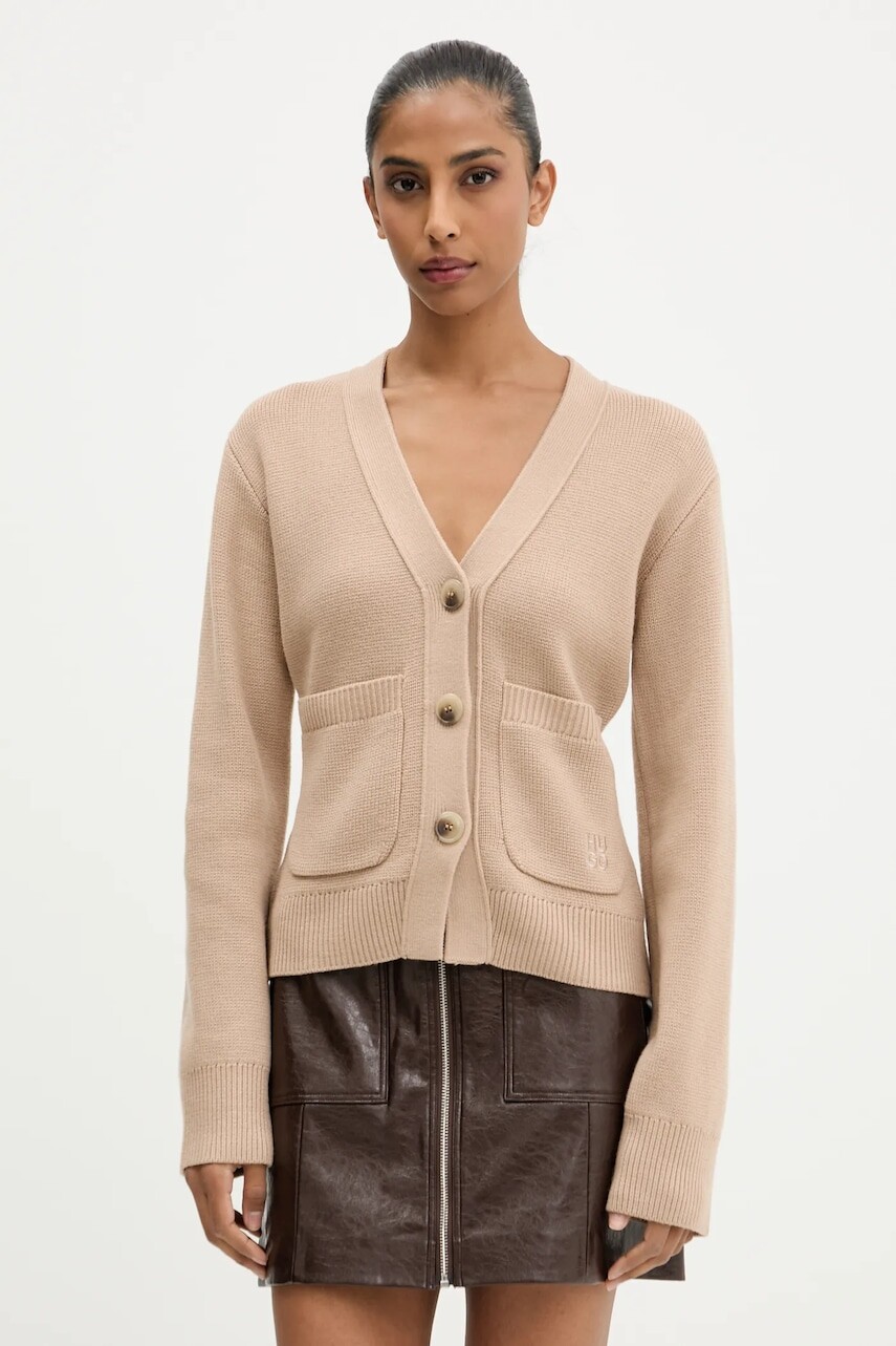 Vlnený kardigán HUGO Selosina