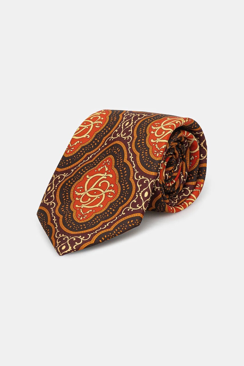 Hodvábna kravata Drôle de Monsieur La Cravate MEdaillon