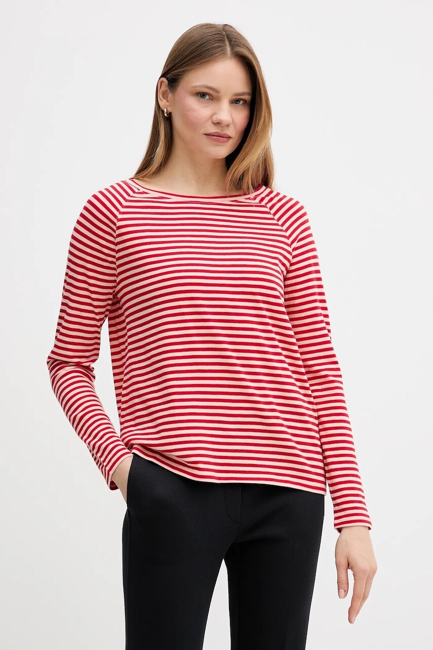 Bavlnené tričko s dlhým rukávom Marc O'Polo