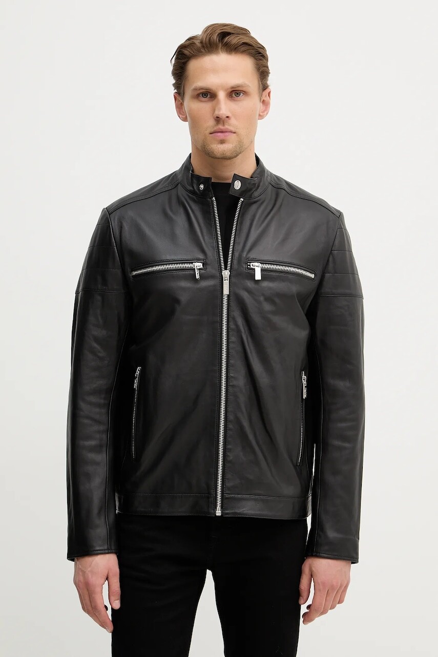 Kožená bunda Karl Lagerfeld