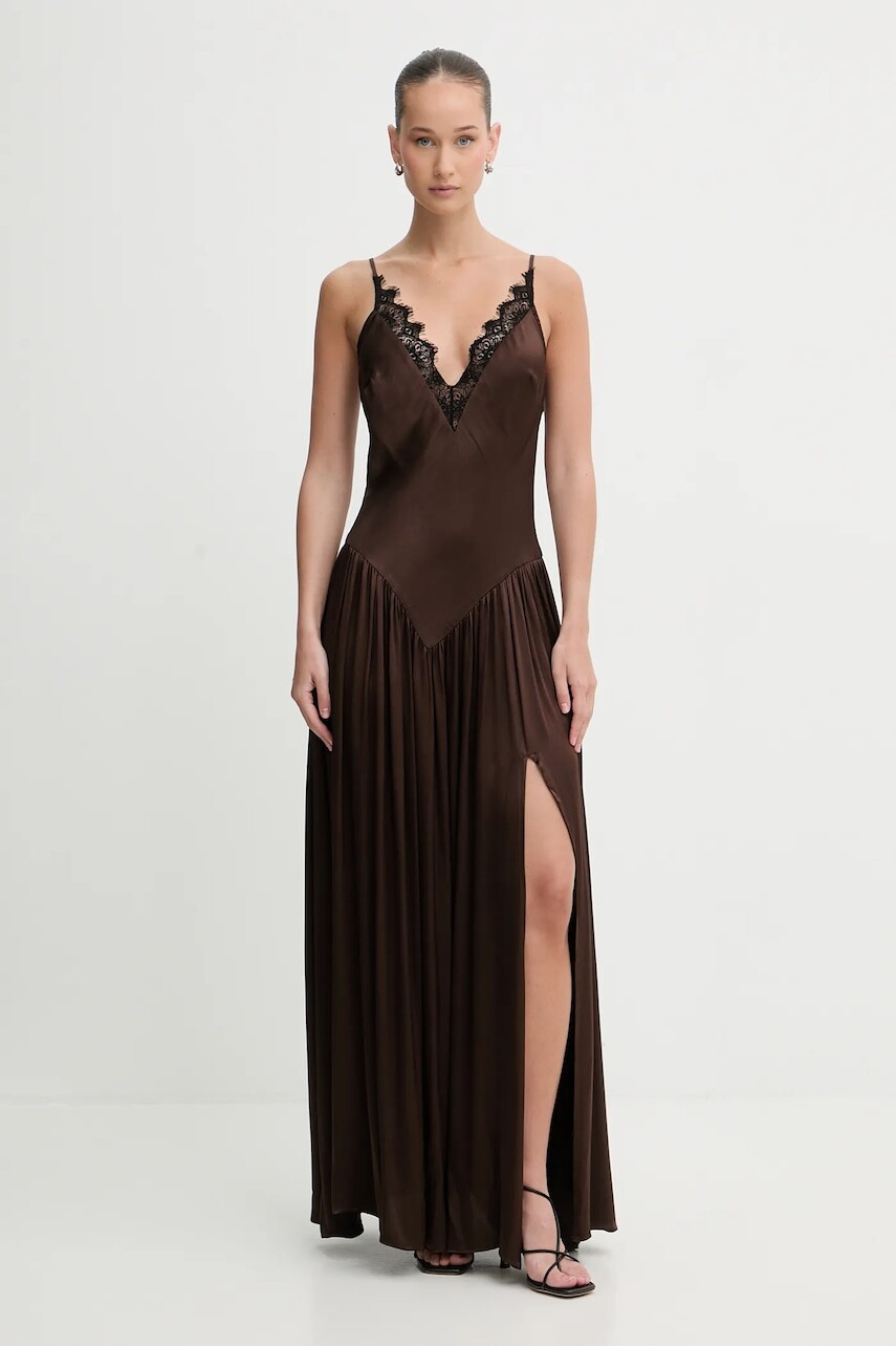 Viskózové šaty Bardot