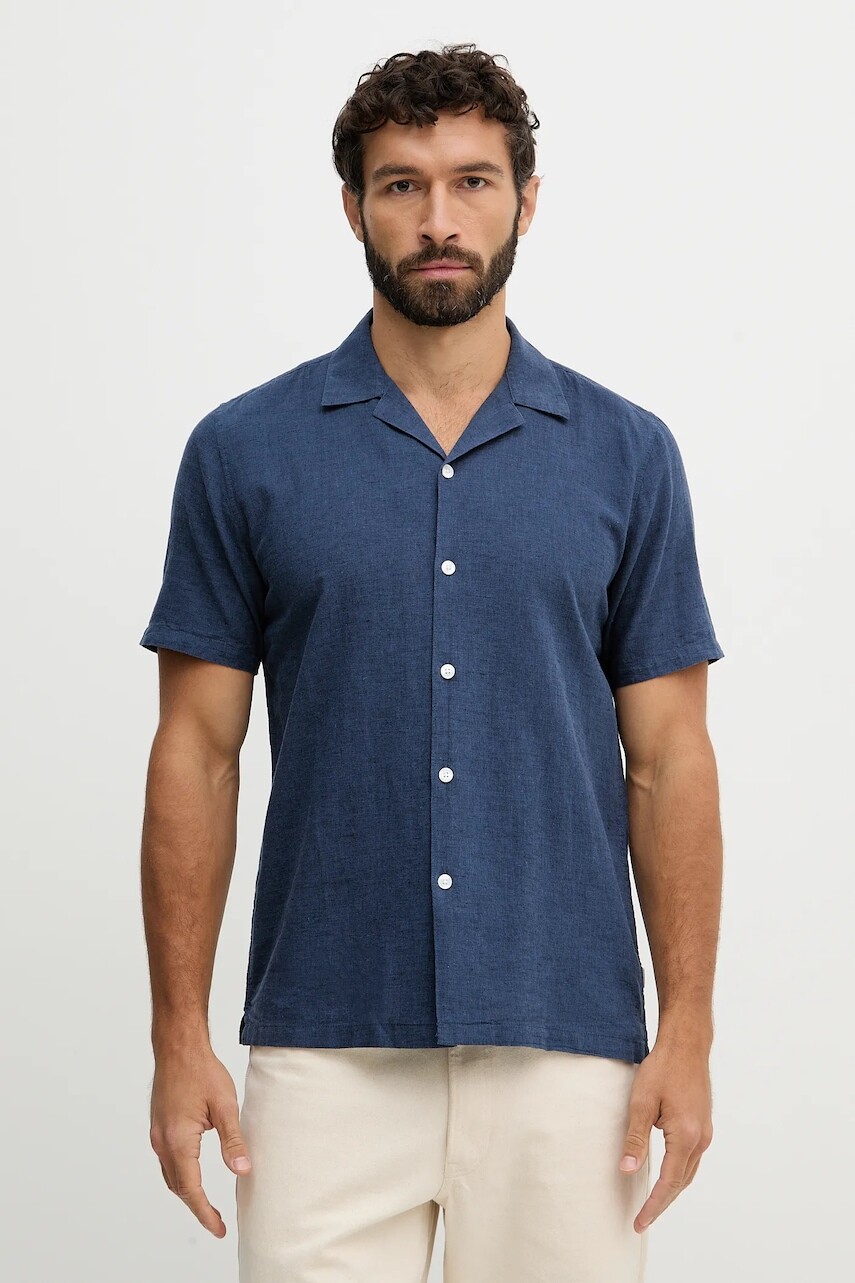 Košeľa s prímesou ľanu Lindbergh