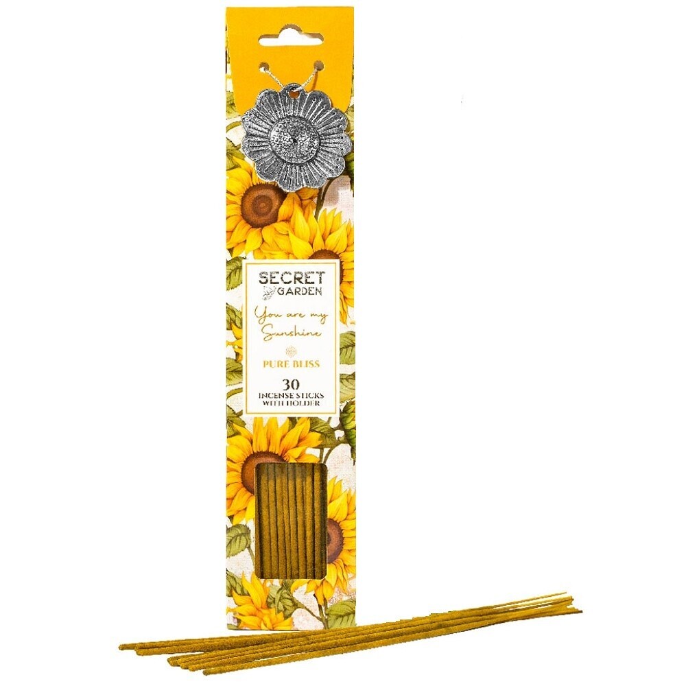 Arome Secret garden 30 vonných tyčiniek + kovový držiak, Pure Bliss