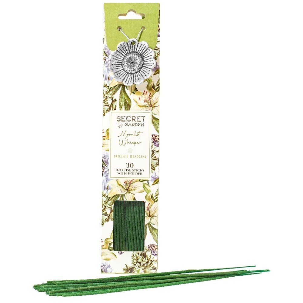 Arome Secret garden 30 vonných tyčiniek + kovový držiak, Night Bloom