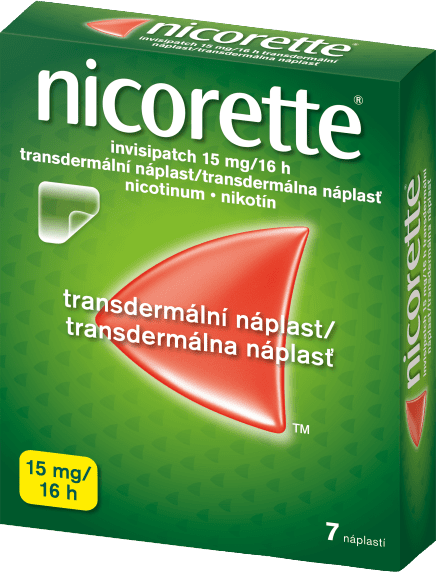 NICORETTE invisipatch 15 mg/16 h transder. náplasť 7 ks