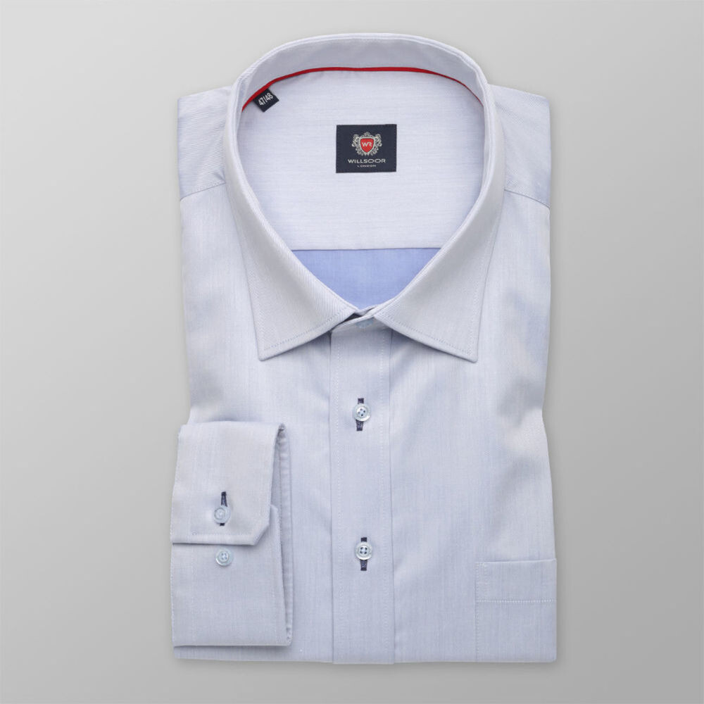 Košeľa London s hladkým vzorom (výška 176  -182) 10183