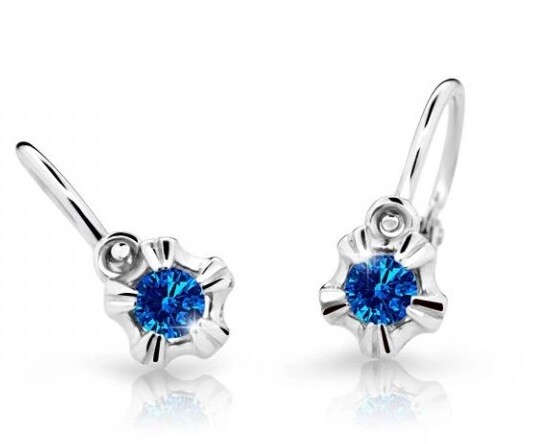 Cutie Jewellery Detské náušnice z bieleho zlata C2158-10-X-2 oranžová