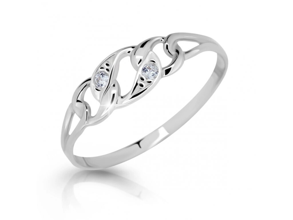 Cutie Jewellery Štýlový prsteň z bieleho zlata Z6735-1242-10-X-2 63 mm
