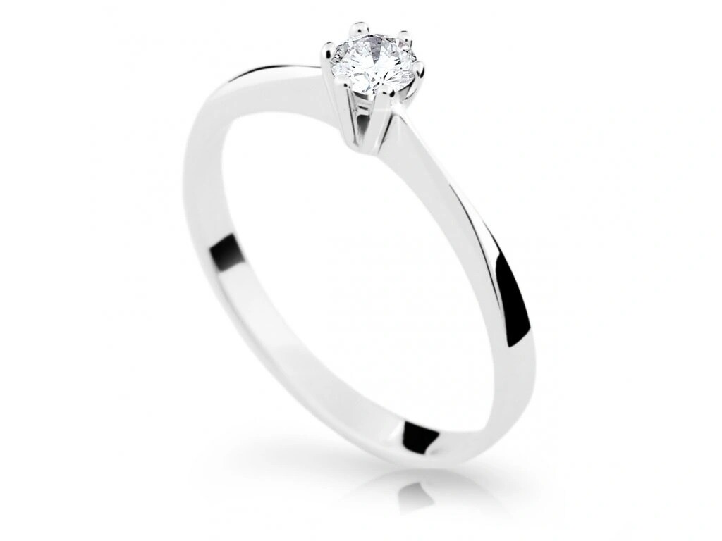 Cutie Jewellery Nežný zásnubný prsteň z bieleho zlata Z6900-1877-10-X-2 52 mm