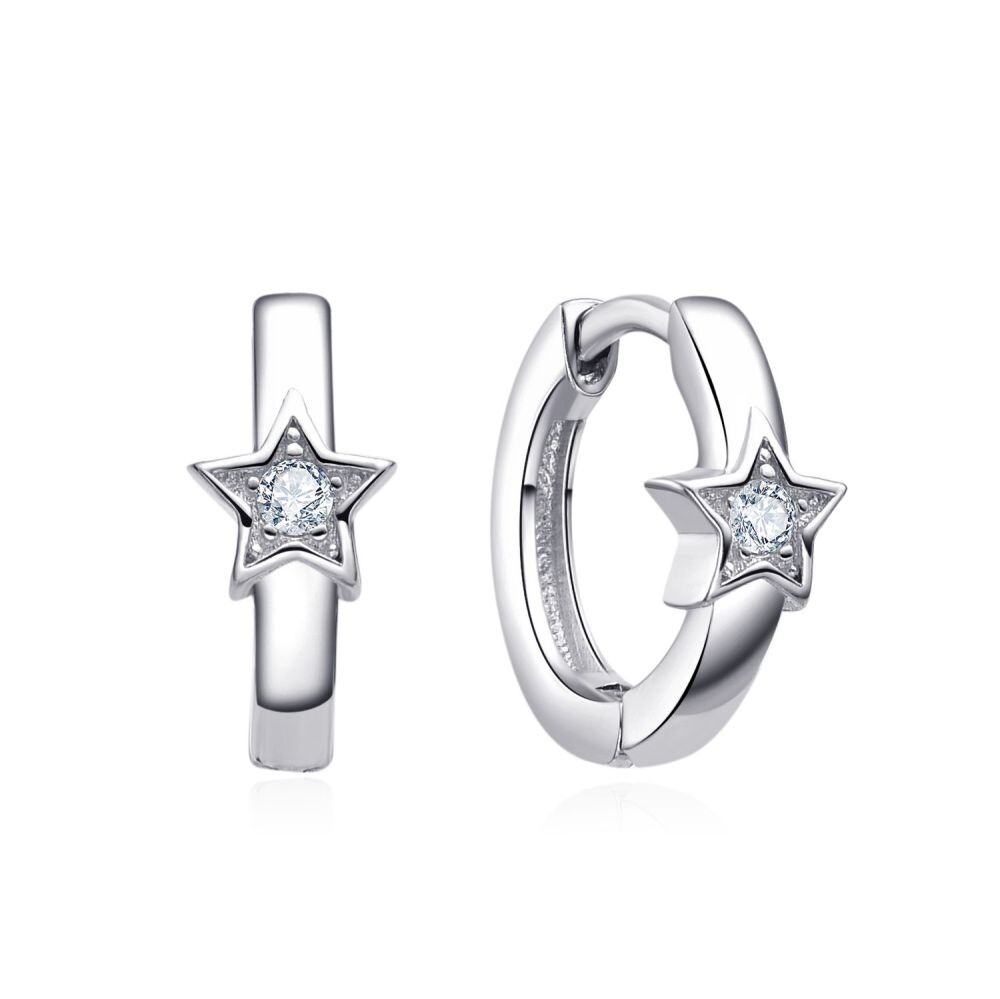 MOISS Strieborné detské prstene Star E0003288