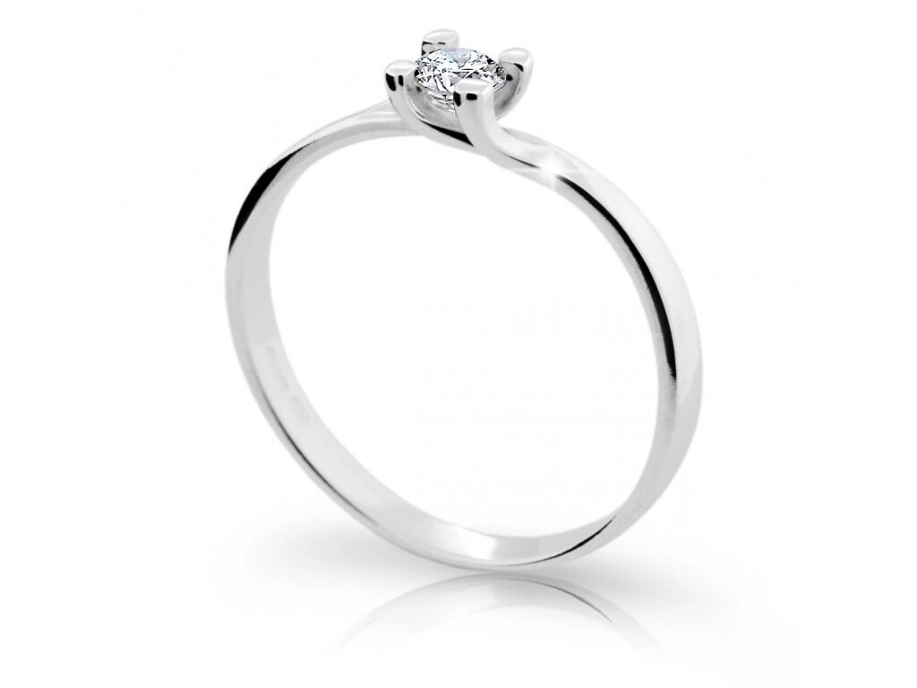 Cutie Diamonds Zásnubný prsteň z bieleho zlata s diamantom DZ6823-1855-10-X-2 58 mm