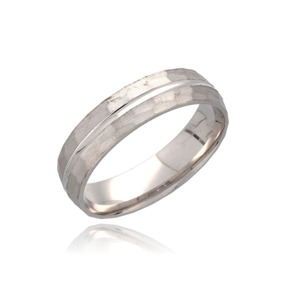 MOISS Snubný strieborný prsteň pre mužov aj ženy RL000051-P 58 mm