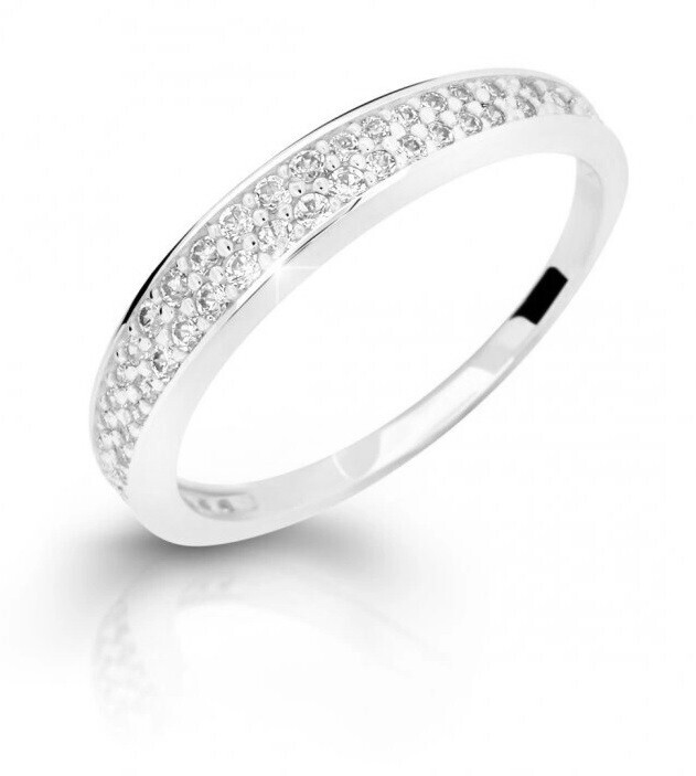 Cutie Diamonds Krásny prsteň z bieleho zlata s diamantmi DZ6810-2649-10-X-2 59 mm