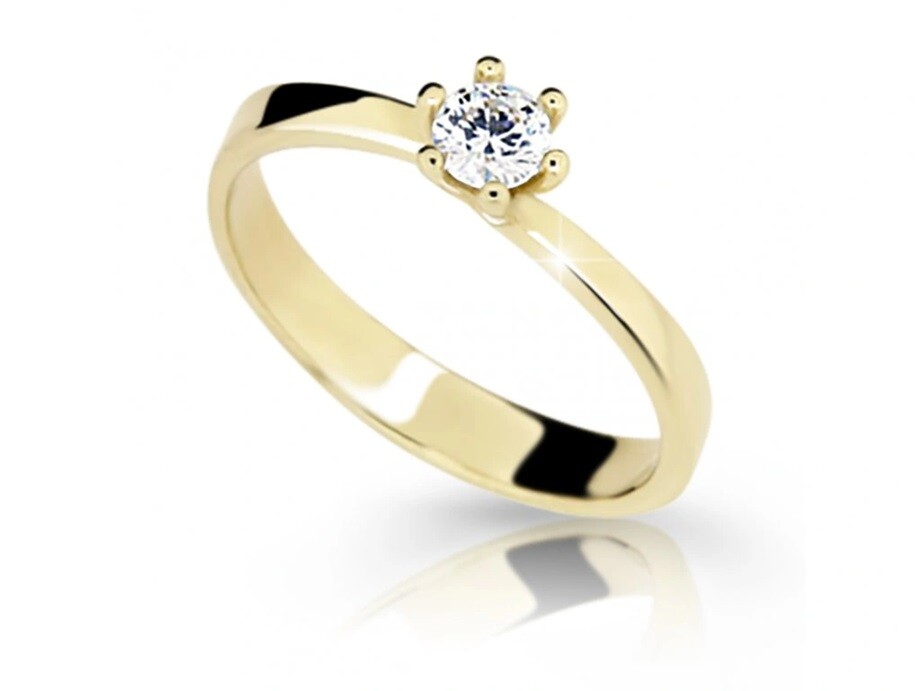 Cutie Jewellery Zásnubný prsteň zo žltého zlata Z6904-1903-10-X-1 56 mm