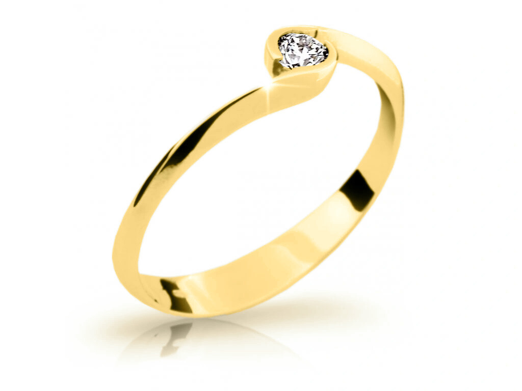 Cutie Jewellery Pôvabný prsteň zo žltého zlata Z6819-1914-10-X-1 61 mm