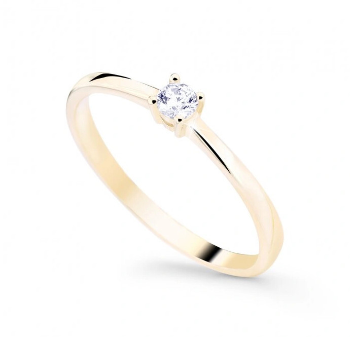 Cutie Jewellery Minimalistický prsteň zo žltého zlata Z8008-10-X-1 59 mm