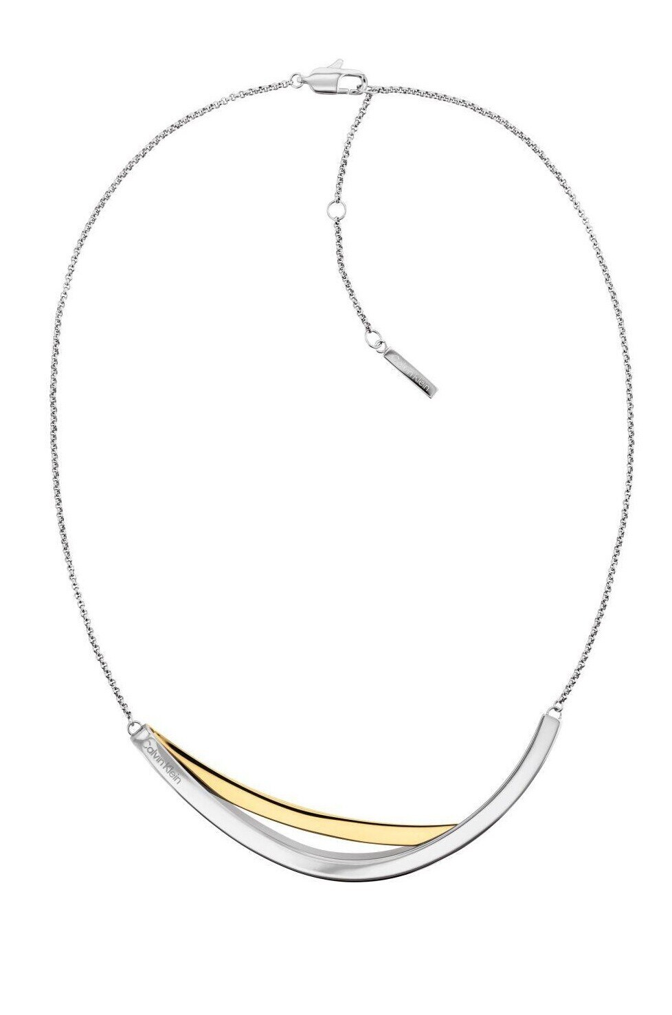 Calvin Klein Dámsky bicolor náhrdelník z ocele Elliptical 35000847