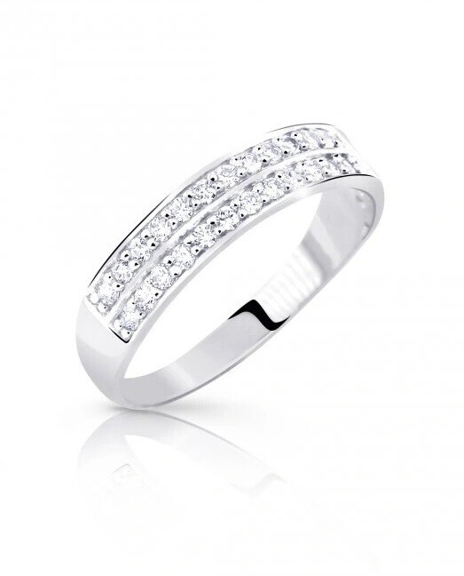 Cutie Jewellery Oslnivý prsteň z bieleho zlata so zirkónmi Z8037-10-X-2 61 mm