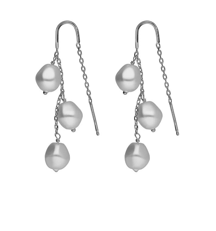 Victoria Cruz Visiace strieborné náušnice s perlami Sera A5561-00HT