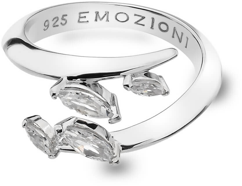 Hot Diamonds Strieborný prsteň Hot Diamonds Emozioni sa zirkónmi ER023 55 mm