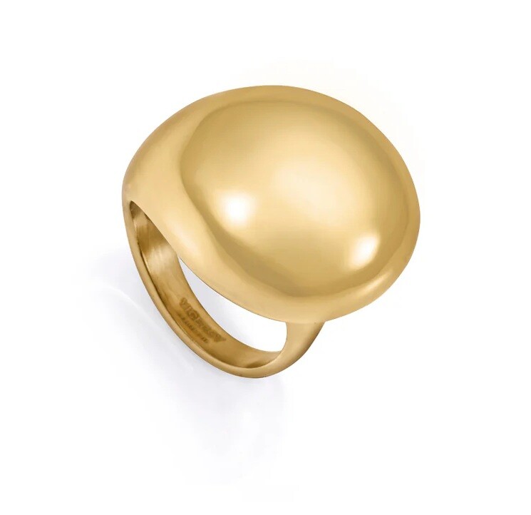 Viceroy Masívny pozlátený prsteň Air 14206A01 59 mm