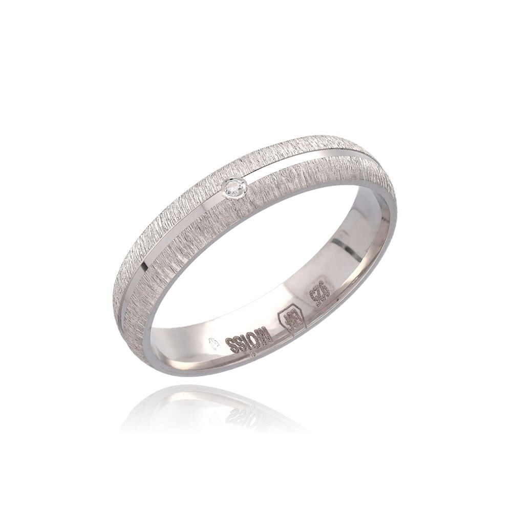 MOISS Snubný strieborný prsteň so zirkónom RL000087-P 56 mm