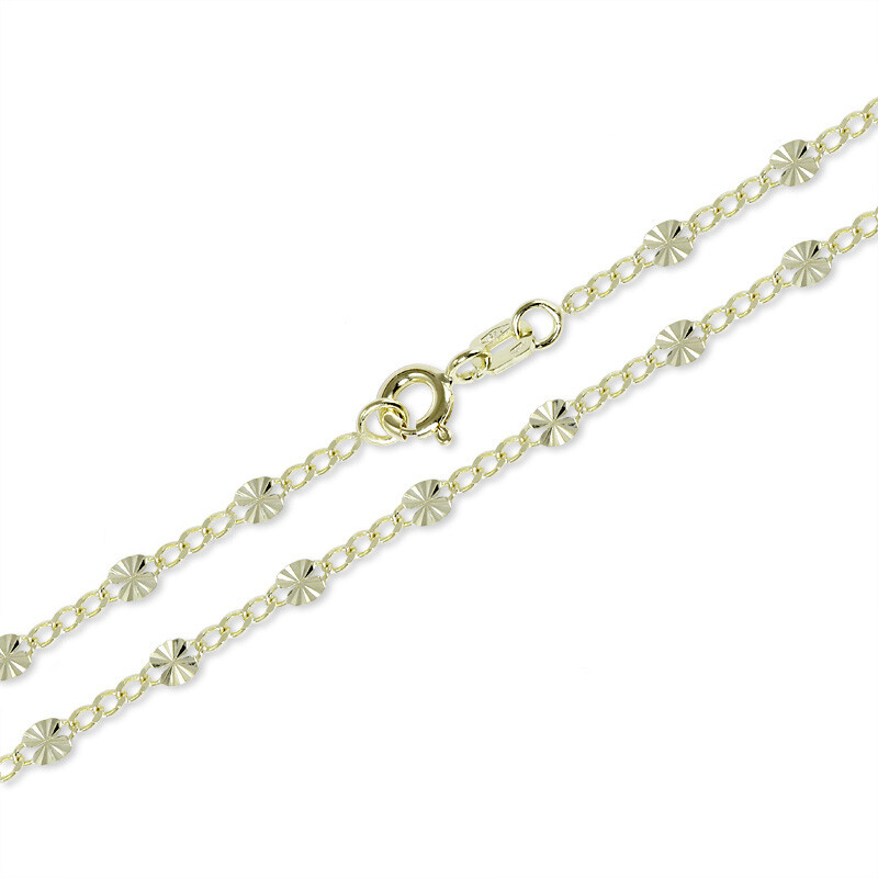 Soliter Dámska zlatá retiazka Kávové zrno 271 115 00166 45 cm