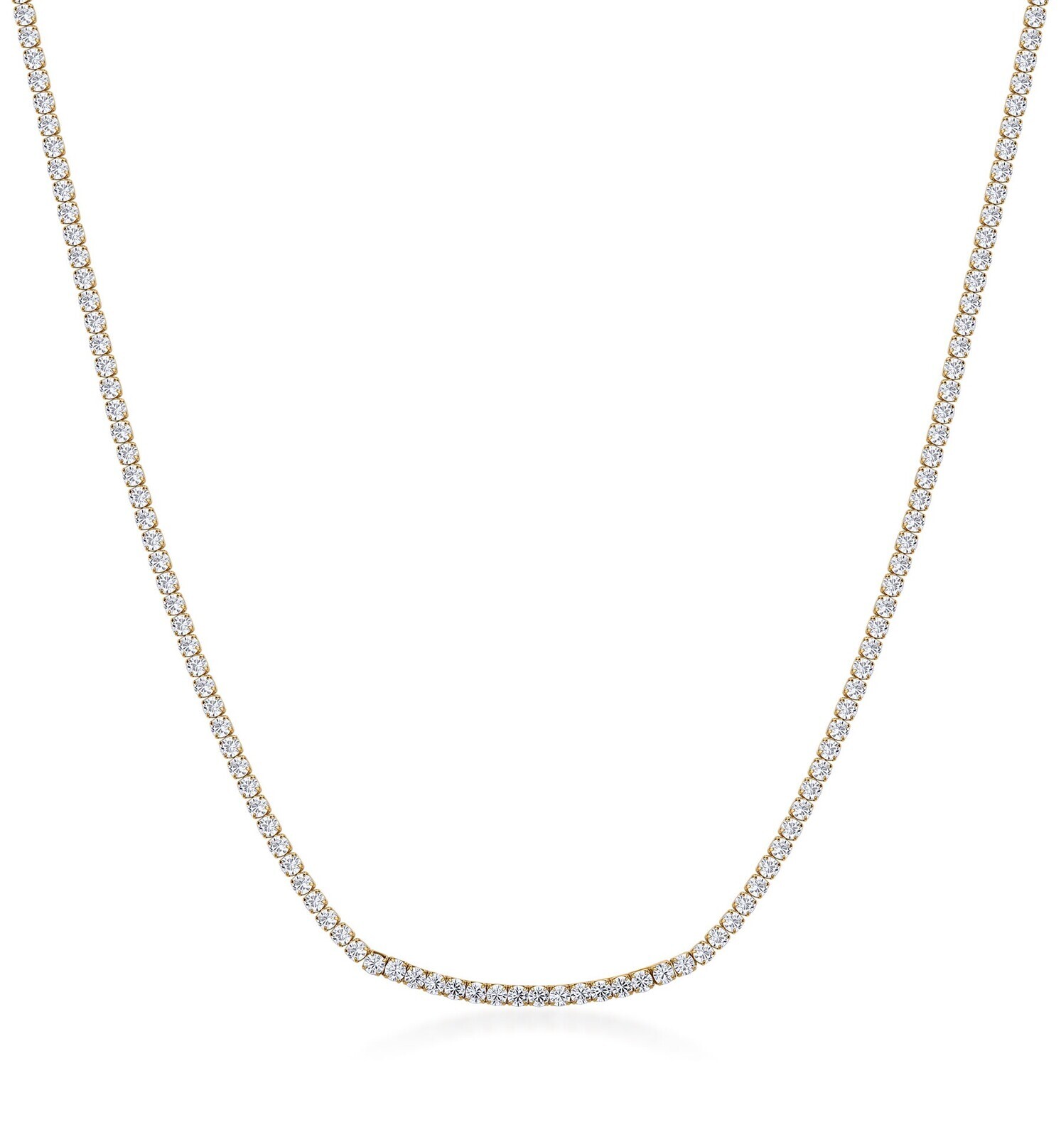 Brosway Blyštivý náhrdelník s čírymi kubickými zirkónmi Desideri BEIN023