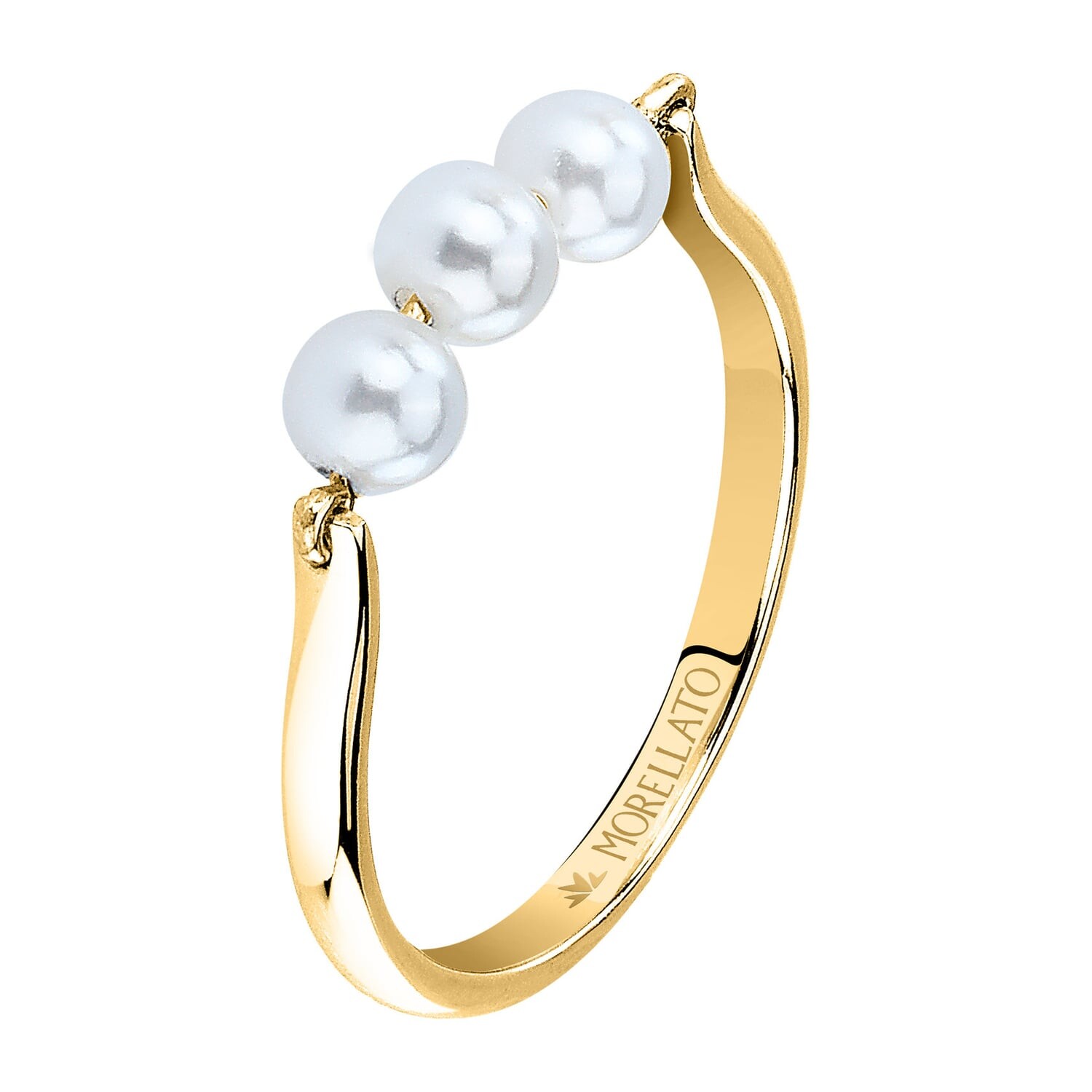 Morellato Očarujúce pozlátený prsteň Perla SAWM11 54 mm