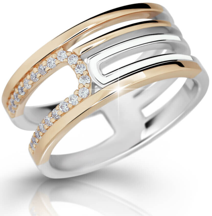 Modesi Originálne strieborný prsteň M11076 54 mm