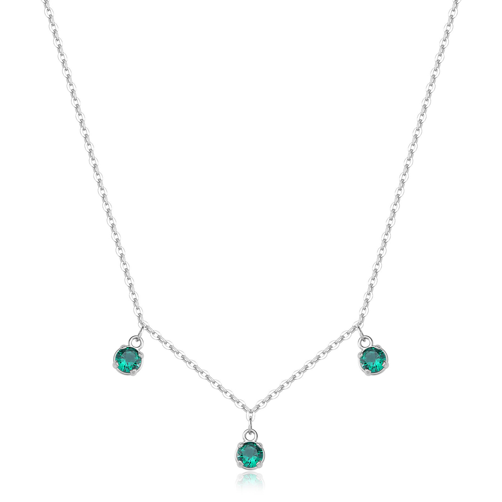 S'Agapõ Nežný náhrdelník so zirkónmi Dazzly SDZ144