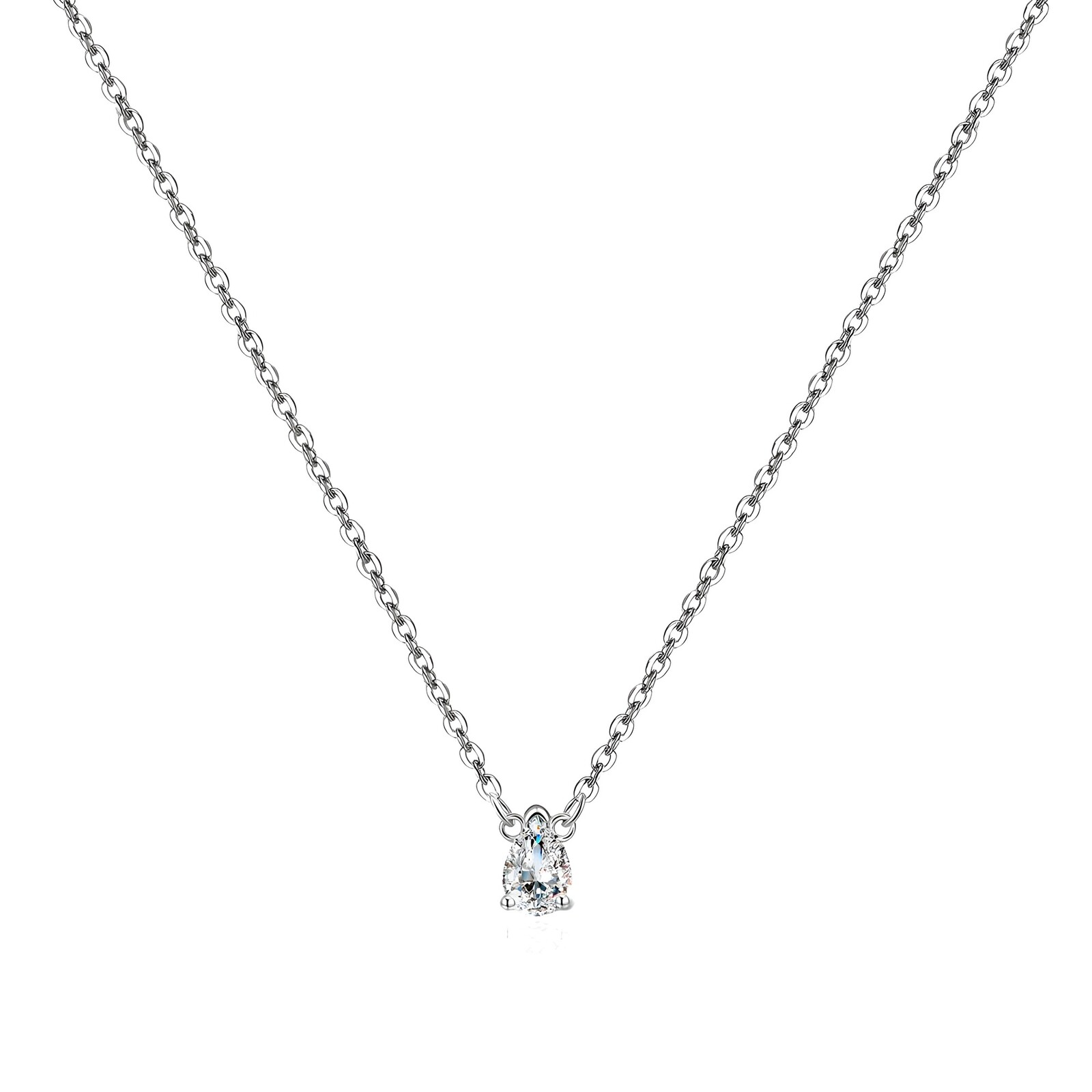 MOISS Moderný strieborný náhrdelník N0000064